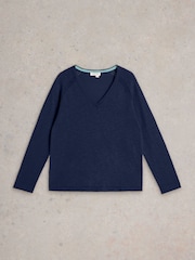 White Stuff Blue Naria Jumper - Image 5 of 6