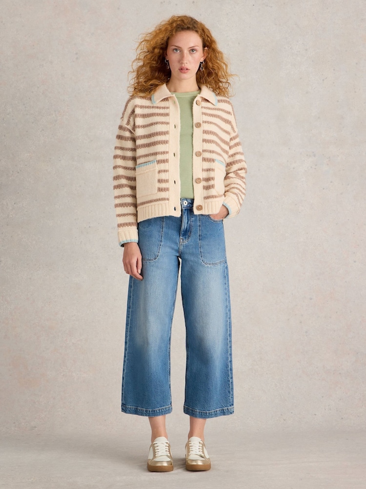 White Stuff Natural Tyler Cardigan - Image 1 of 6