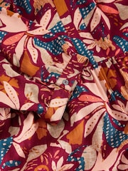 White Stuff Purple Virginia Tiered Shirt Dress - Image 6 of 6