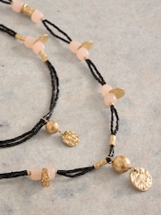 White Stuff Flora Charm Bead Necklace - Image 2 of 2