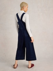 White Stuff Blue Viola Cord Dungarees - Image 2 of 6