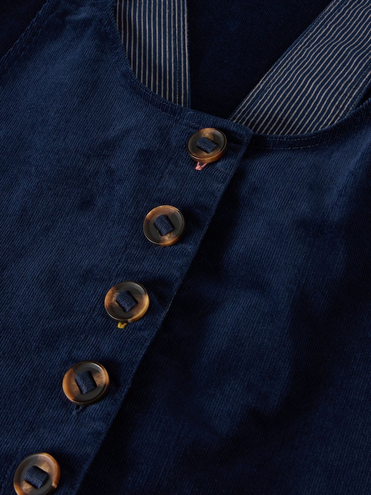 White Stuff Blue Viola Cord Dungarees - Image 6 of 6