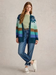 White Stuff Green New York Fairisle Cardigan - Image 1 of 6