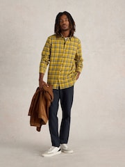 White Stuff Yellow 100% Cotton Wallace Brushed Check Shirt - Image 1 of 6