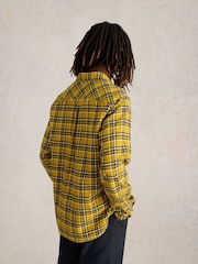 White Stuff Yellow 100% Cotton Wallace Brushed Check Shirt - Image 2 of 6