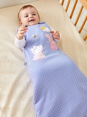 JoJo Maman Bébé Blue Peppa Pig Appliqué 2.5 Tog Baby Sleeping Bag - Image 2 of 4