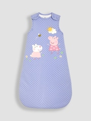 JoJo Maman Bébé Blue Peppa Pig Appliqué 2.5 Tog Baby Sleeping Bag - Image 3 of 4