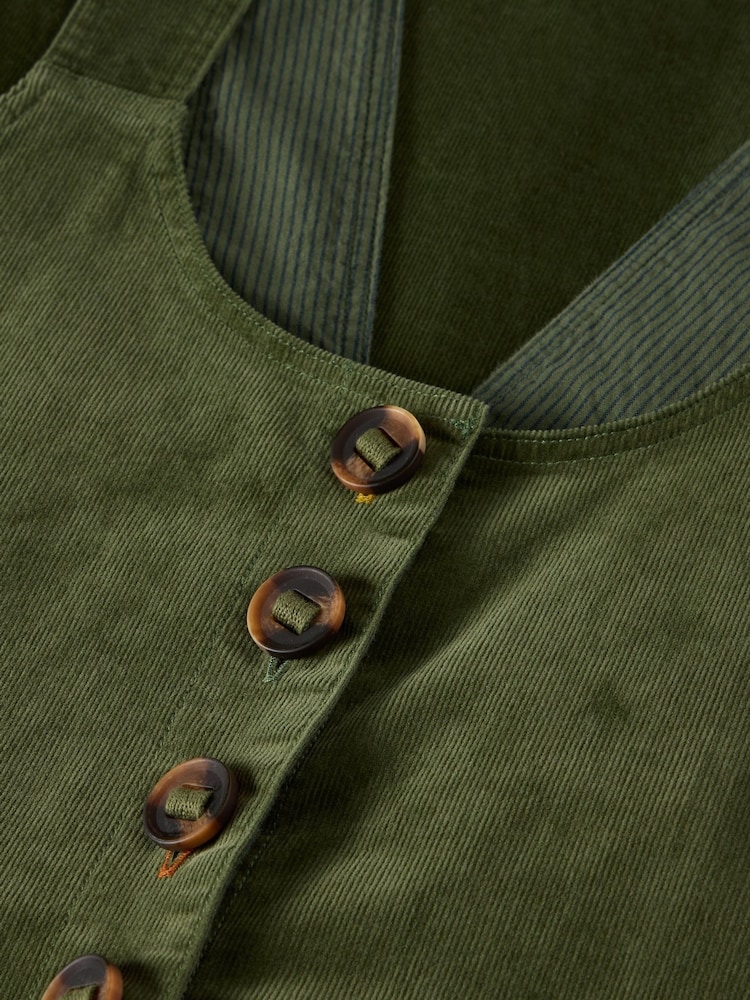 White Stuff Green Viola Cord Dungarees - Image 6 of 6