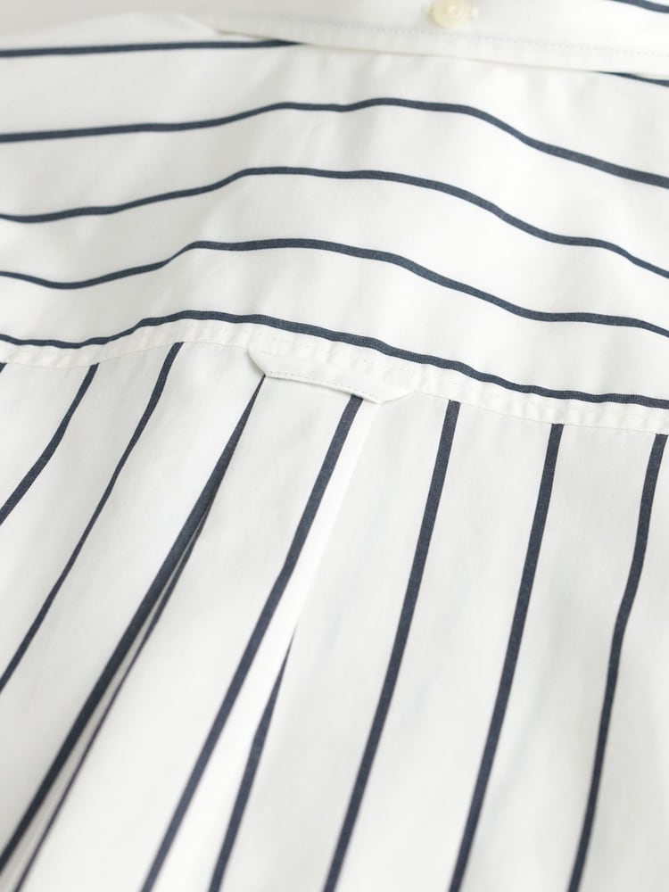 GANT Blue Relaxed Small Graphic 100% Cotton Shirt - Image 7 of 7