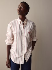 GANT Red Relaxed Small Graphic 100% Cotton Shirt - Image 1 of 5