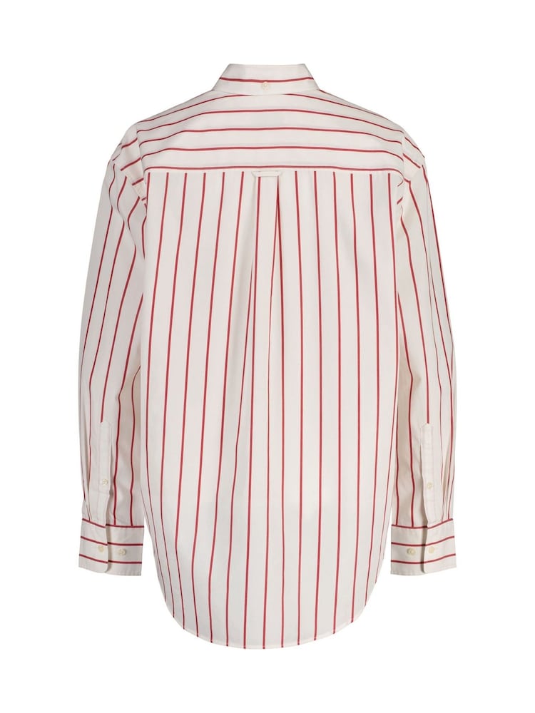 GANT Red Relaxed Small Graphic 100% Cotton Shirt - Image 5 of 5