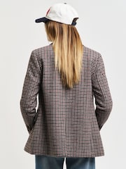 GANT Cream Regular Houndstooth Blazer - Image 2 of 7