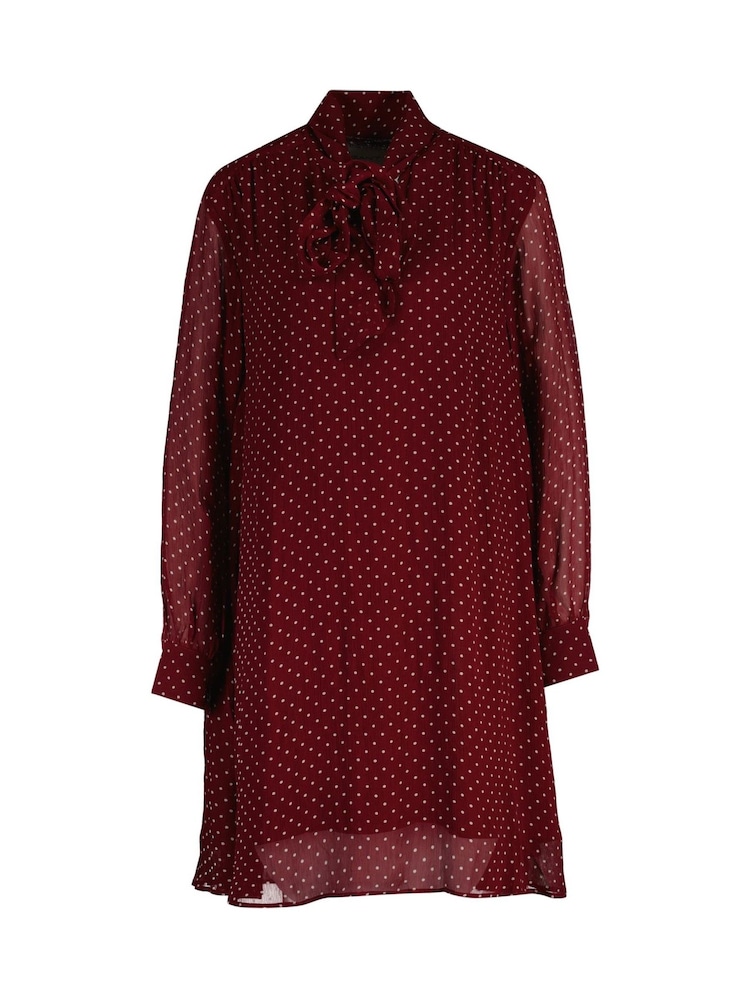 GANT Red Regular Dot Print Bow Dress - Image 1 of 2