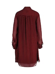 GANT Red Regular Dot Print Bow Dress - Image 2 of 2