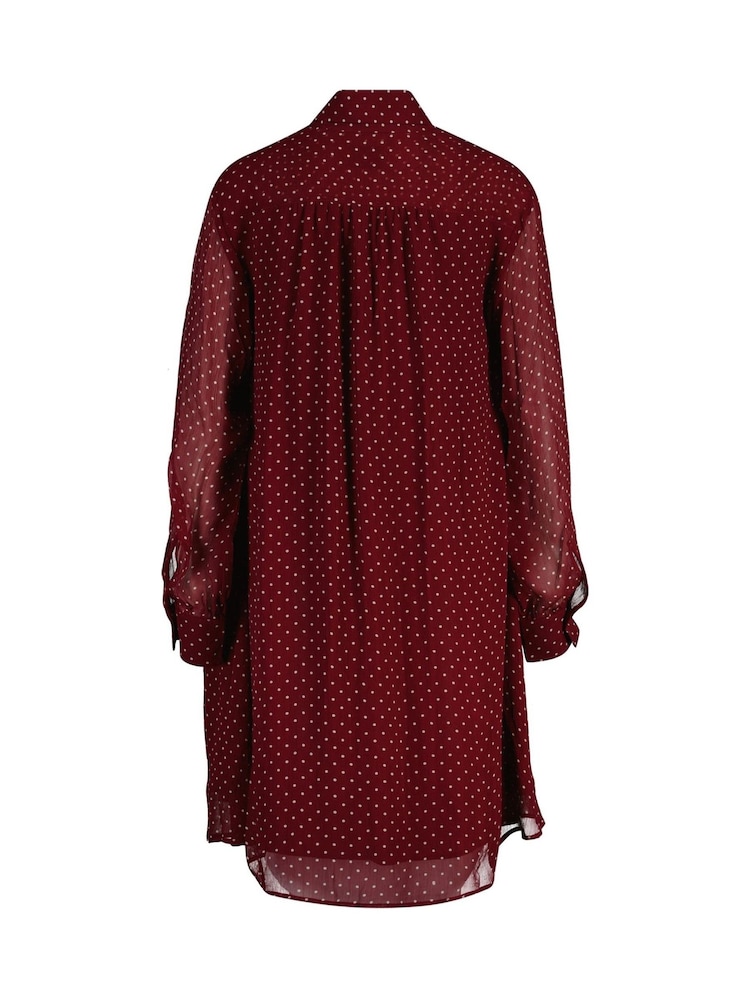 GANT Red Regular Dot Print Bow Dress - Image 2 of 2