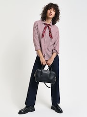 GANT Red Regular Poplin Striped 100% Cotton Shirt - Image 1 of 6
