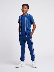 U.S. Polo Assn. Boys Blue 100% Cotton Piped Interlock T-Shirt - Image 3 of 7