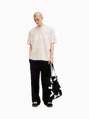 AllSaints Natural Biggy Short Sleeve Crew T-Shirt - Image 3 of 6