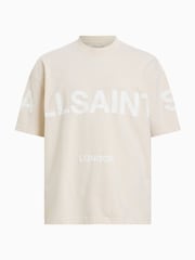 AllSaints Natural Biggy Short Sleeve Crew T-Shirt - Image 6 of 6