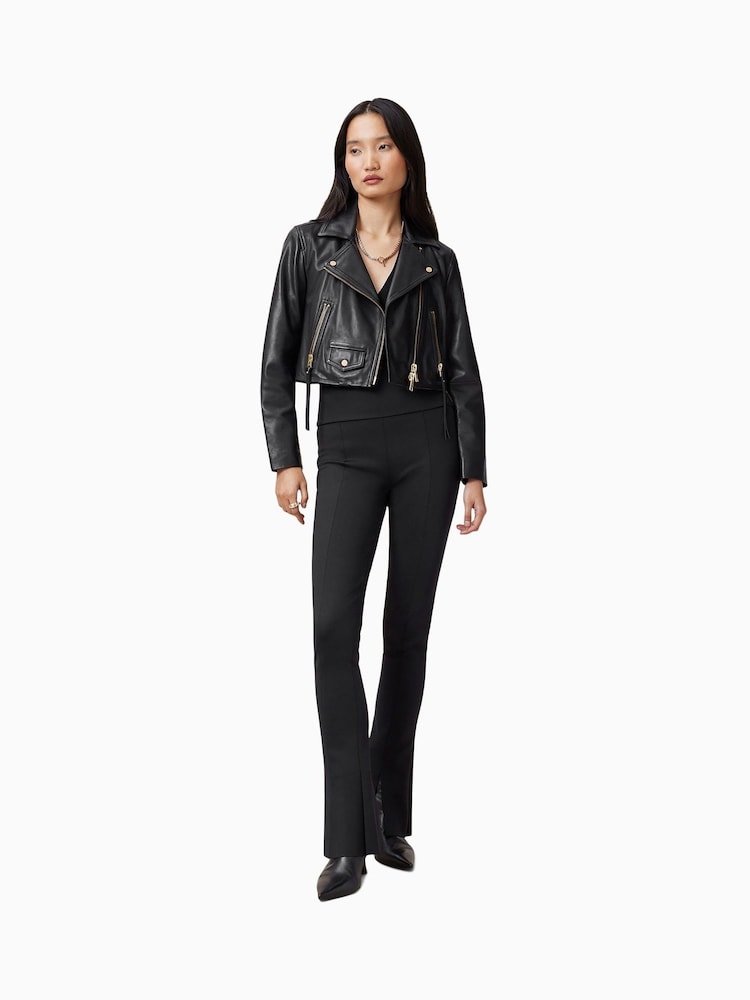 AllSaints Black Biker Jacket - Image 4 of 7