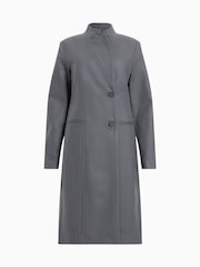 AllSaints Grey Sidney Coat - Image 9 of 9