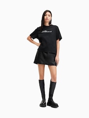 AllSaints Black Unity Lisa T-Shirt - Image 1 of 6
