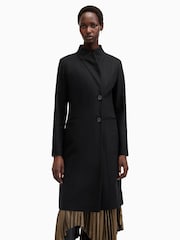 AllSaints Black Sidney Coat - Image 4 of 7