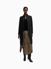 AllSaints Black Sidney Coat - Image 5 of 7