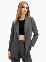 AllSaints Grey Aleida Tri Blazer - Image 4 of 8