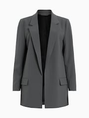 AllSaints Grey Aleida Tri Blazer - Image 8 of 8