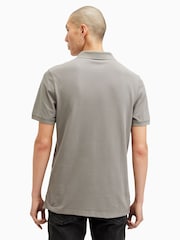 AllSaints Grey Reform Short Sleeve Polo Shirt - Image 4 of 5