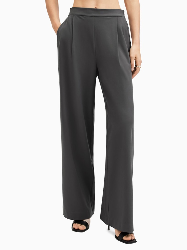 AllSaints Grey Aleida Trousers - Image 2 of 9 AllSaints Grey Aleida Trousers - Image 2 of 9