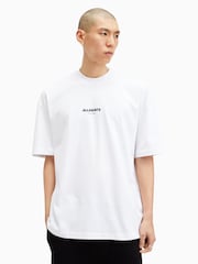 AllSaints White Subverse Short Sleeve Crew T-Shirt - Image 1 of 6