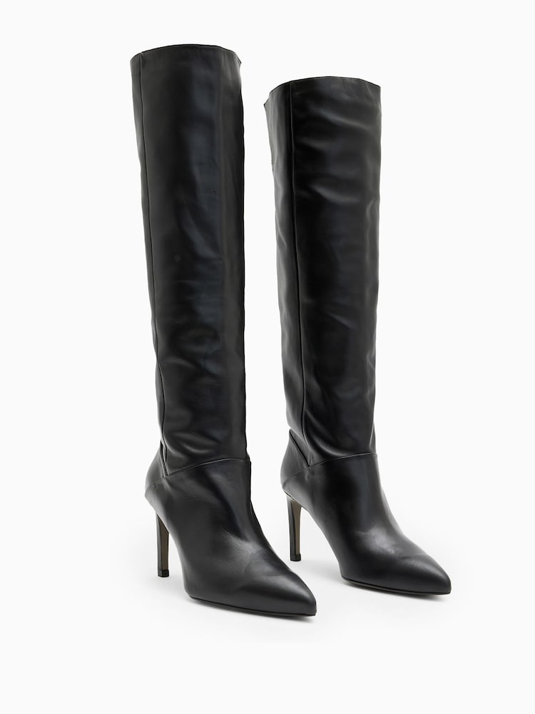 AllSaints Black Odyssey Boots - Image 2 of 5