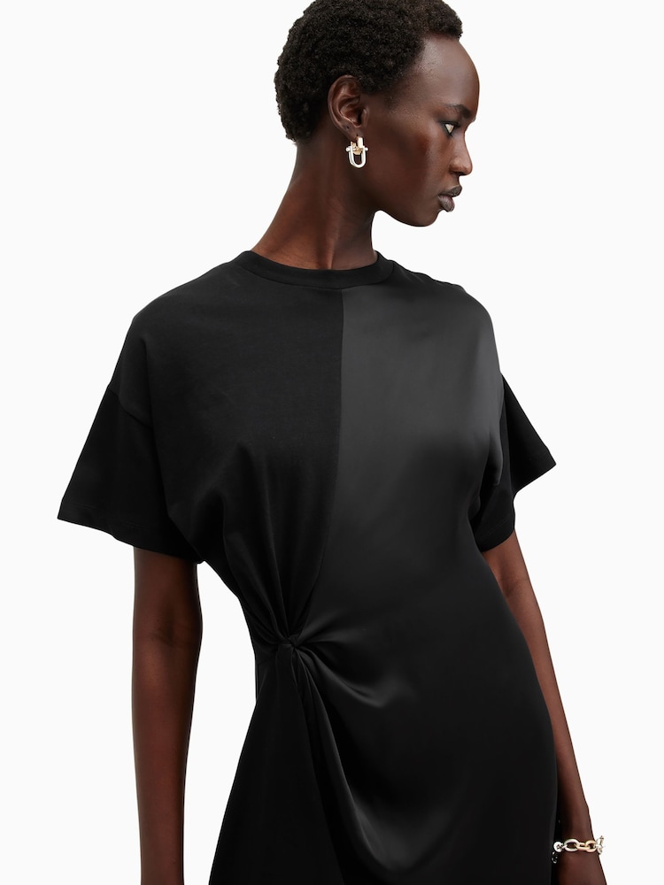 AllSaints Black Lana Lace 100% Cotton Dress - Image 2 of 9