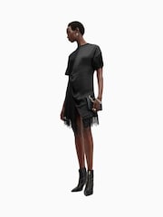 AllSaints Black Lana Lace 100% Cotton Dress - Image 3 of 9