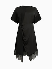 AllSaints Black Lana Lace 100% Cotton Dress - Image 9 of 9