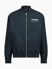 AllSaints Blue Underground Relaxed Fit Bomber Jacket - Image 10 of 10