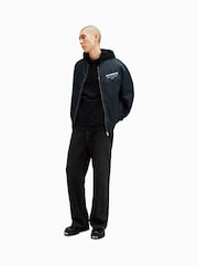 AllSaints Blue Underground Relaxed Fit Bomber Jacket - Image 5 of 10