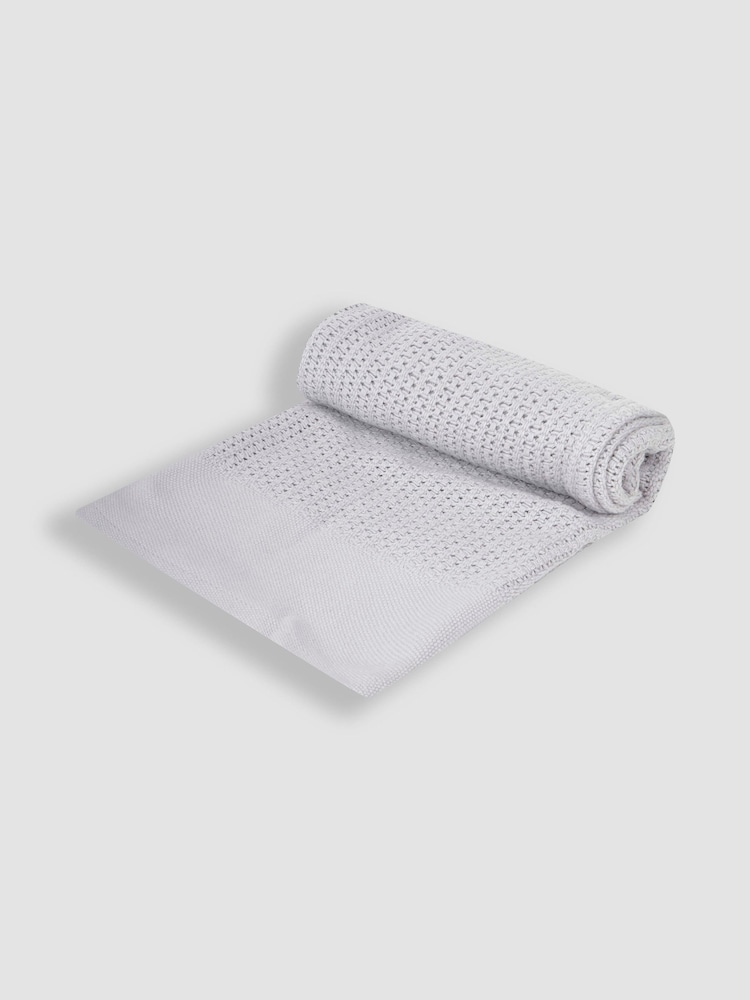 JoJo Maman Bébé Woven Cellular Blanket - Image 6 of 6