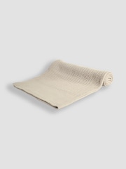 JoJo Maman Bébé Oatmeal Woven Cellular Blanket - Image 1 of 2