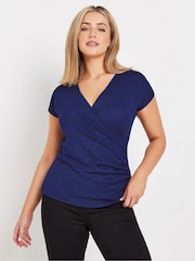 M&Co Ditsy Wrap Top - Imagen 1 de 4