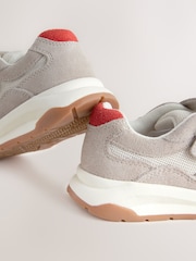 White/Neutral Suede Touch Fastening Trainers - Image 5 of 5
