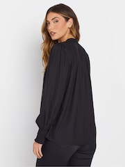 Long Tall Sally Black Long Sleeve Yoke Shirred Cuff Blouse - Image 3 of 5