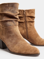 Long Tall Sally Natural Western Ankle Boots - Image 4 of 5