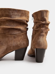 Long Tall Sally Natural Western Ankle Boots - Image 5 of 5