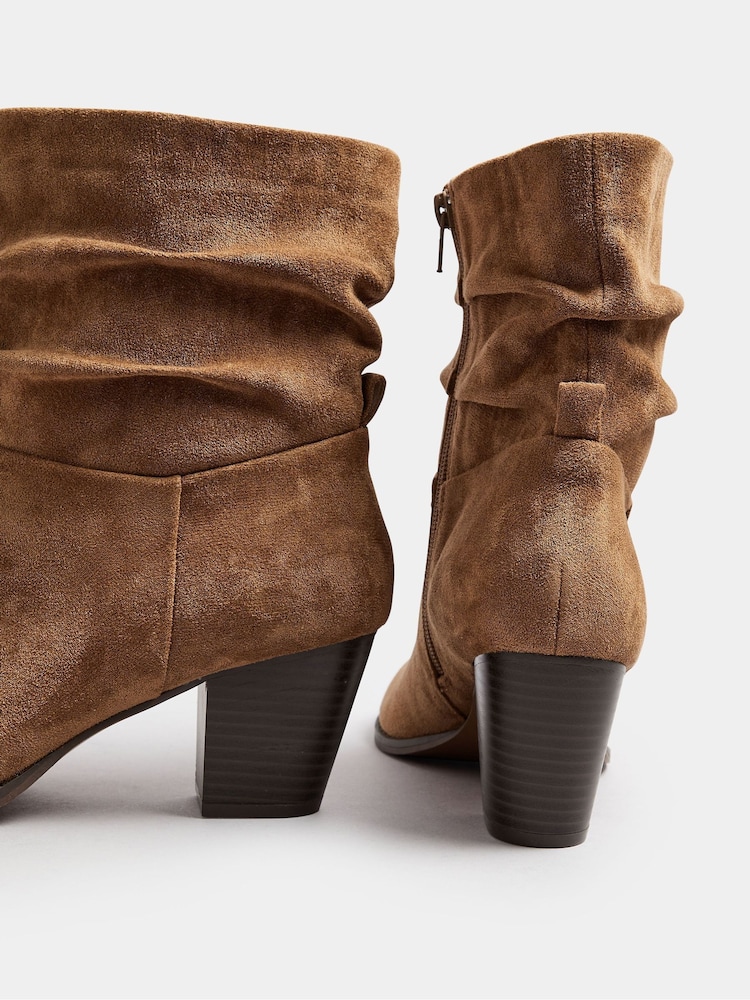 Long Tall Sally Natural Western Ankle Boots - Image 5 of 5