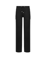 Long Tall Sally Black Patch Pocket Wide Leg Joggers - Image 5 of 5
