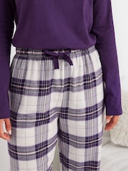بنطلون بيجامة رياضي بنمط مربعات من Long Tall Sally - صورة 4 من 5