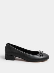 Long Tall Sally Black Heeled Ballet shoes - Image 2 of 5